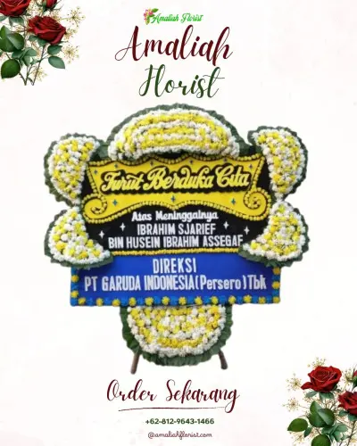 Papan Bunga Duka di Cikijing